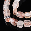 Natural Hematoid Quartz/Ferruginous Quartz Beads Strands G-T141-31-4