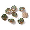 Alloy Enamel Shank Buttons BUTT-WH0015-52A-1