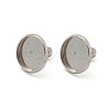 Non-Tarnish 201 Stainless Steel Stud Earrings Findings STAS-O004-07D-P-2