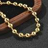 Rack Plating Brass Ball Chain Bracelets for Women BJEW-G676-01C-G-2