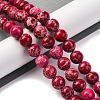 Dyed Natural Regalite/Imperial Jasper/Sea Sediment Jasper Beads Strands G-B124-C03-03-2