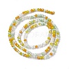 Electroplate Glass Beads Strands EGLA-S192-001A-B12-4