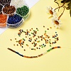 7 Colors Glass Round Seed Beads SEED-YW0001-24B-02-7