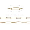 Ion Plating(IP) 304 Stainless Steel Paperclip Chains CHS-F010-01C-G-1