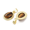 Natural Tiger Eye Pendants G-M405-05G-04-2