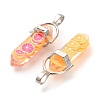 Fruit Theme Epoxy Resin Pendants RESI-L045-02P-2