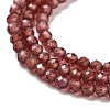 Natural Garnet Beads Strands X-G-B088-C11-02-4