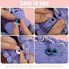 14Pairs 7 Colors Plastic Craft Eyes DIY-CA0007-86B-4