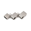 304 Stainless Steel Snap Lock Clasps STAS-U055-02B-P-2