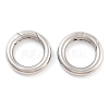 Non-Tarnish 316 Stainless Steel Spring Gate Rings STAS-M296-01P-B-01-2
