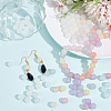 160Pcs Transparent Glass UV Reactive Beads DGLA-PA0001-10A-4