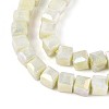 Anti-Tarnish Electroplate Glass Beads Strands GLAA-T025-4mm-10D-3