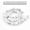 3 Strands Natural Howlite Beads Strands G-GO0001-07-3