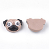 Resin Puppy Cabochons CRES-S363-28-2