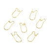 Brass Hoop Earring Findings X-KK-F824-009G-1