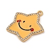 Alloy Enamel Pendants ENAM-M009-01B-G-2