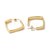 Rack Plating Brass Square Stud Earrings EJEW-F313-05G-2