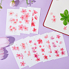 Flower Pattern Removable Temporary Water Proof Tattoos Paper Stickers AJEW-WH0413-03B-4