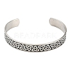 Non-Tarnish 304 Stainless Steel Open Cuff Bangles BJEW-P300-02P-2