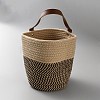 Woven Cotton Storage Baskets AJEW-WH20054-010E-1