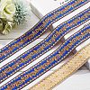 Ethnic Embroidery Polyester Flat Ribbons OCOR-WH0060-38B-4