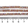 Electroplate Glass Beads Strands GLAA-Q105-03D-4