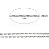 304 Stainless Steel Cable Chains CHS-K001-30-2.5mm-2