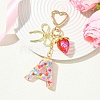 Alloy & Resin Pendant Decorations HJEW-YW00401-01-2