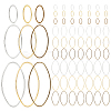 270Pcs 9 Styles Brass Linking Rings KK-OC0001-50-1