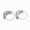 304 Stainless Steel Hoop Earrings X-EJEW-O089-26P-1