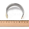 304 Stainless Steel Cuff Bangles BJEW-Z127-01GP-3