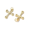 Brass Micro Pave Cubic Zirconia Pendants KK-Q068-49D-G-2