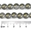 Frosted Transparent Glass Bead Strands GLAA-P065-10mm-12-3
