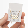 201 Stainless Steel Angel Number Pendant Necklaces for Women FS-WG21275-03-1
