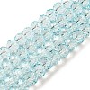 Transparent Baking Paint Glass Beads X1-DGLA-A034-T6mm-D06-1