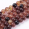 Natural Agate Bead Strands X-G-R173-8mm-05-1