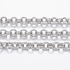 304 Stainless Steel Double Seperated Round Rolo Chains STAS-H014-02-20M-1