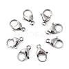Tarnish Resistant Polished 304 Stainless Steel Lobster Claw Clasps X-STAS-R072-08A-5