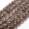 Natural Smoky Quartz Bead Strands G-G735-28-12mm-1