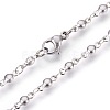 Tarnish Resistant 304 Stainless Steel Link Chain Bracelets BJEW-P239-17-3