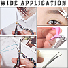 1Pc Peach Blossom Stainless Steel Scissors AJEW-SC0002-78A-5