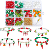 Brass Lampwork with Glass Chili Bracelet Kit DIY-SC0026-91-1