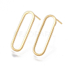 Brass Stud Earrings KK-T038-484A-1