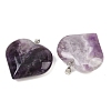 Natural Banded Amethyst Pendants GG-K002-04T-2