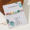 Bohemian Style Colorful Natural Gemstone Round Beaded Adjustable Braided Bracelets HK2313-2