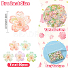 50Pcs 5 Colors Acrylic Charms PALLOY-YW00127-3