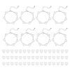 Heart 304 Stainless Steel Cabochon Setting Bracelets BJEW-AB00011-1