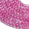 Dyed Imitation Gemstone Glass Beads Strands GL-Z001-03B-15-2