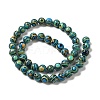 Synthetic Malachite Dyed Beads Strands G-P507-02A-09-3