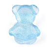 Transparent Resin Bear Cabochons RESI-N039-02-3